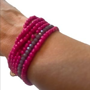 Wrap Beaded Stretch Bracelet, New
